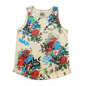 Ladies Fresh Laundry Brand‎ Street Art Graphic Sleeveless T-Shirt Dress Size XL